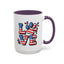 4th of July Mug - Animal Love USA Flag