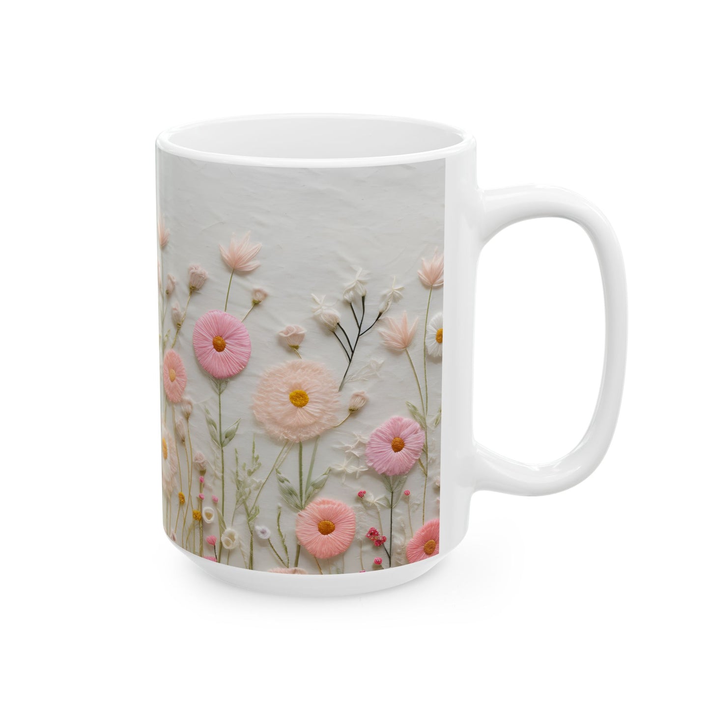 Artistic Mug - Felted Flowers 5
