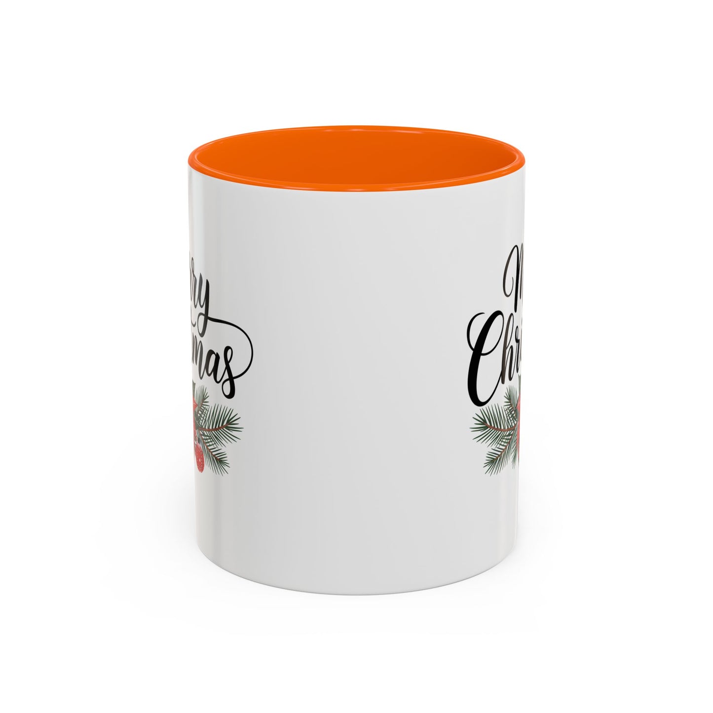 Christmas Mug - Merry Christmas Black Text Mistletoe