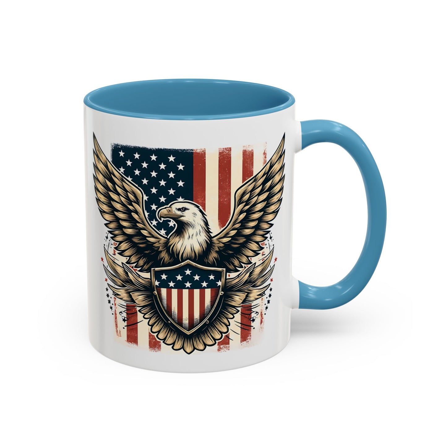 4th of July Mug - American Bald Eagle Flag 9
