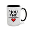 Anniversary Mug - You and Me Red Heart