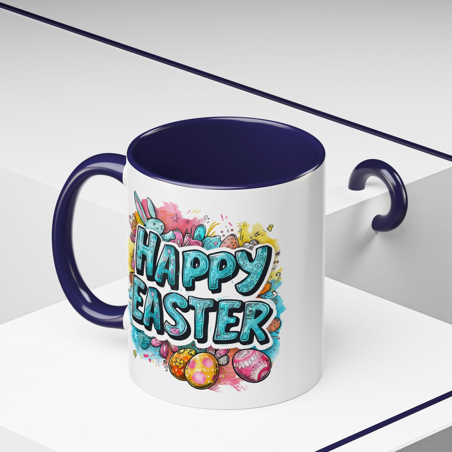 Easter Mug - Happy Easter Blue