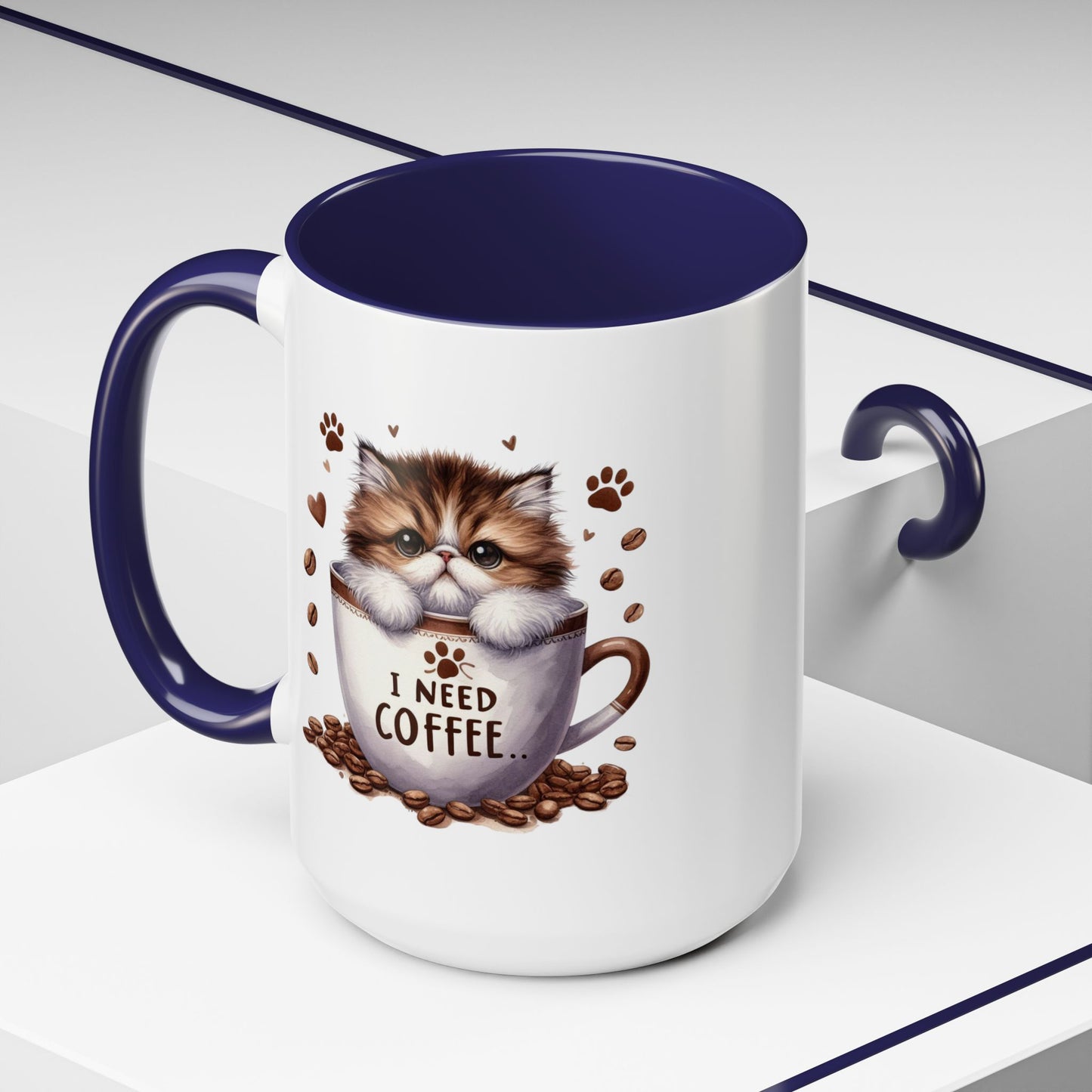 Animal Mug - I Need Coffee Kitten