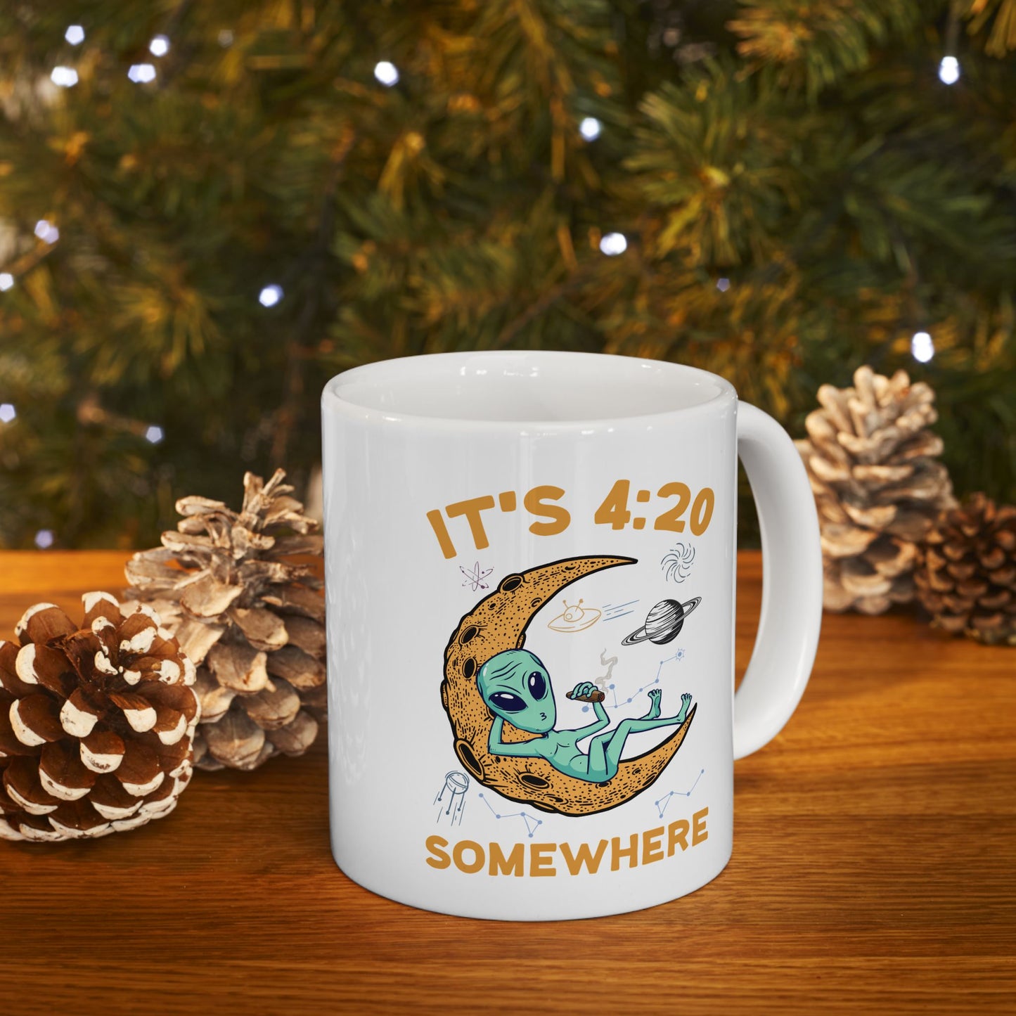 Alien Mug - It's 4:20 Somewhere