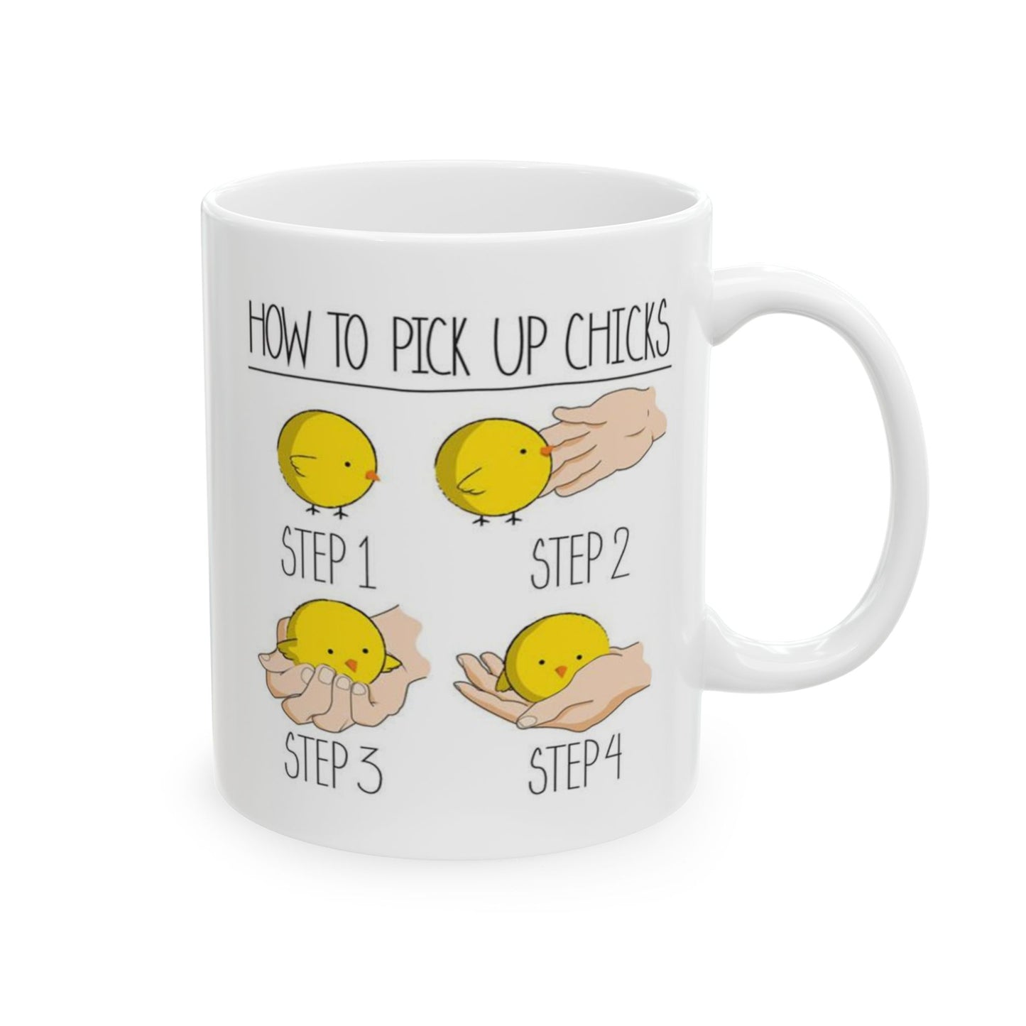 Humor Mug - How To Pick Up Chicks