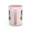 Christmas Mug - Merry Christmas Red Yellow & Green Text Green & Red Hat