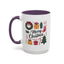Christmas Mug - Merry Christmas Green Text Presents Tree Candy Cane