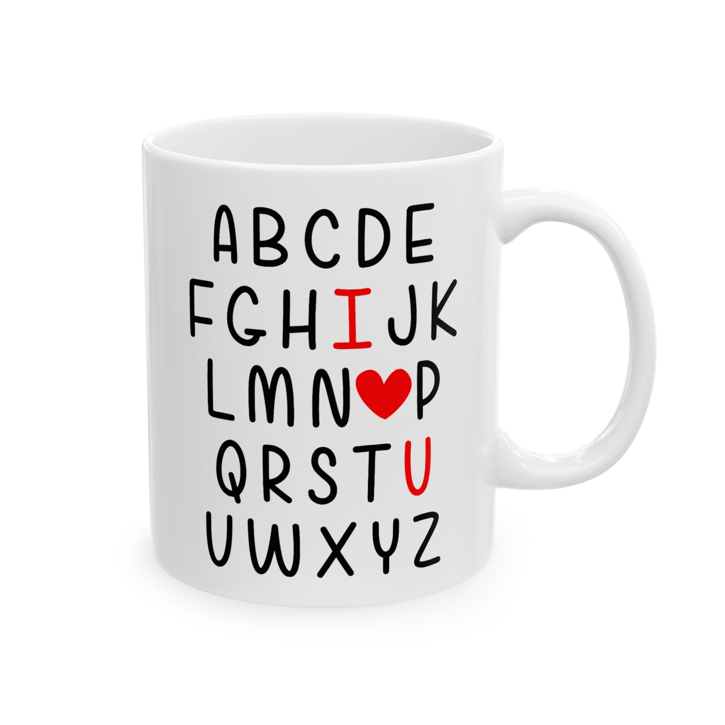 Anniversary Mug - I Love You Alphabet