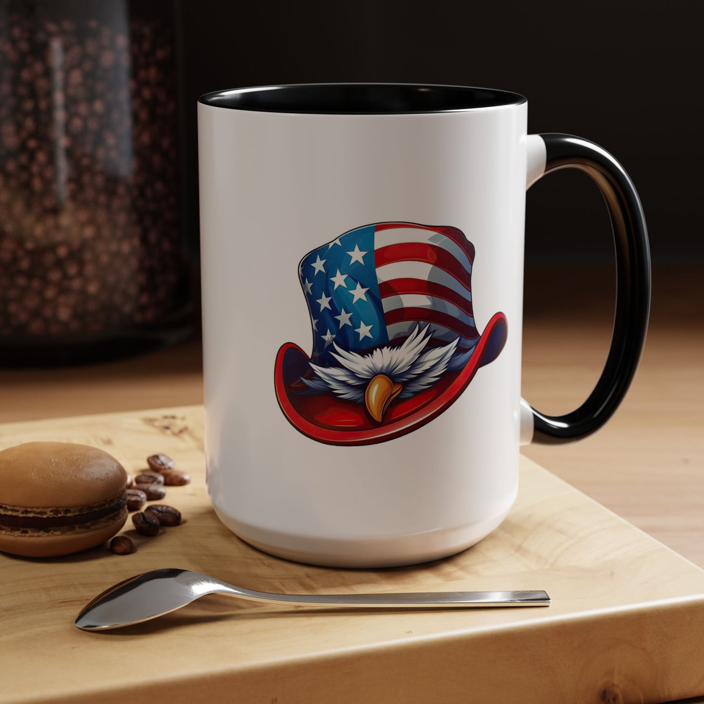 4th of July Mug - Bald Eagle American Hat