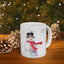 Christmas Mug - Let it Snow Red Text Snowman