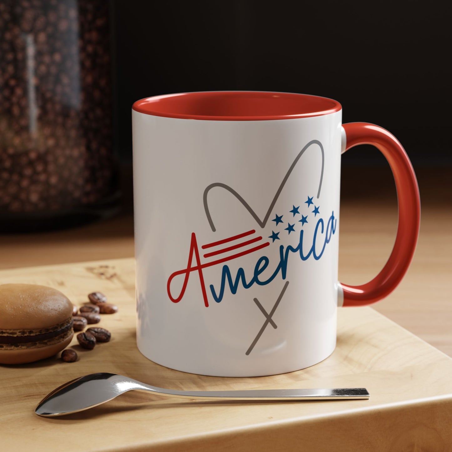 4th of July Mug - America Heart