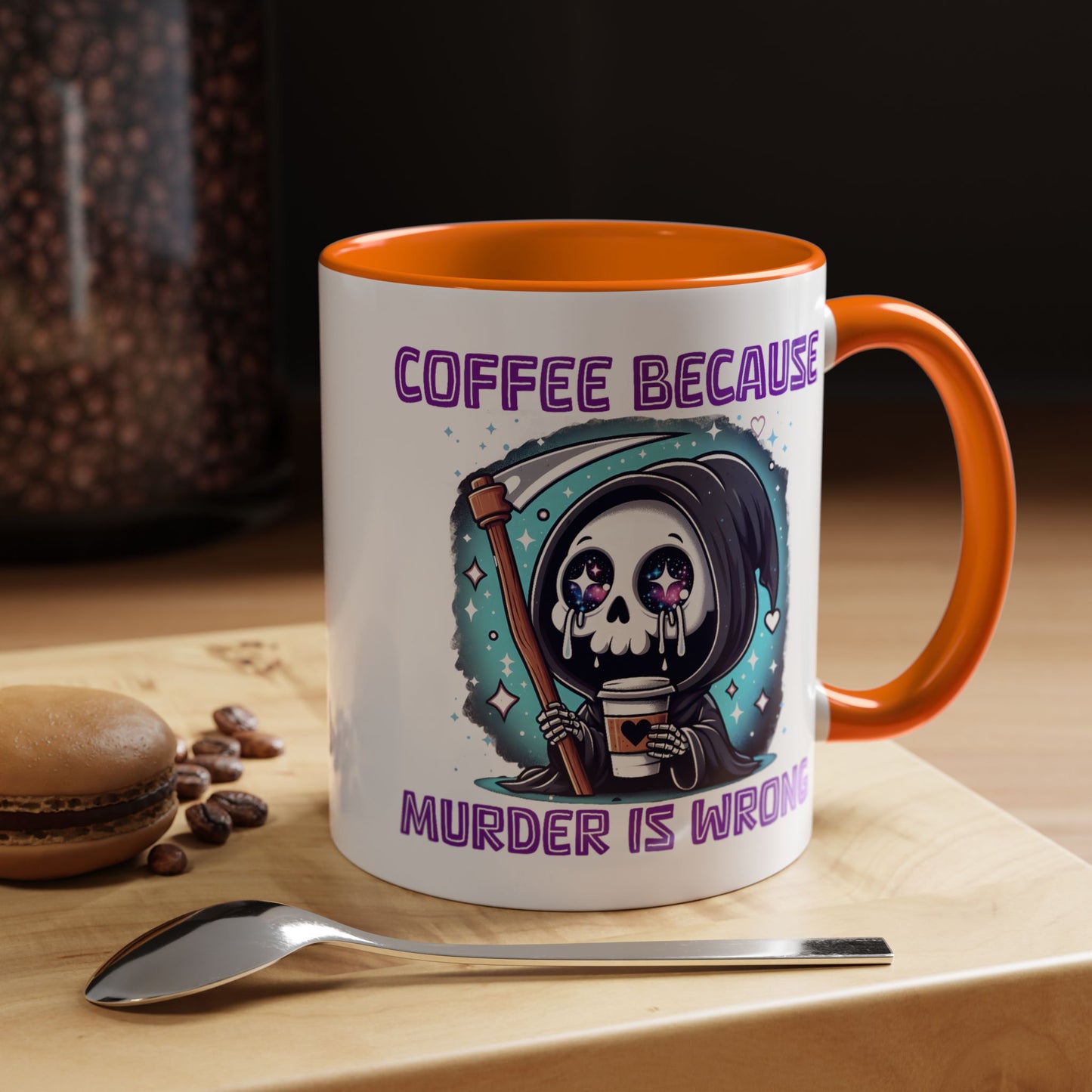 Humor Mug - Coffee Because Murder is Wrong
