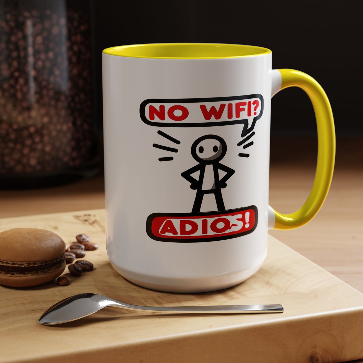 Humor Mug - No Wifi? Adios!