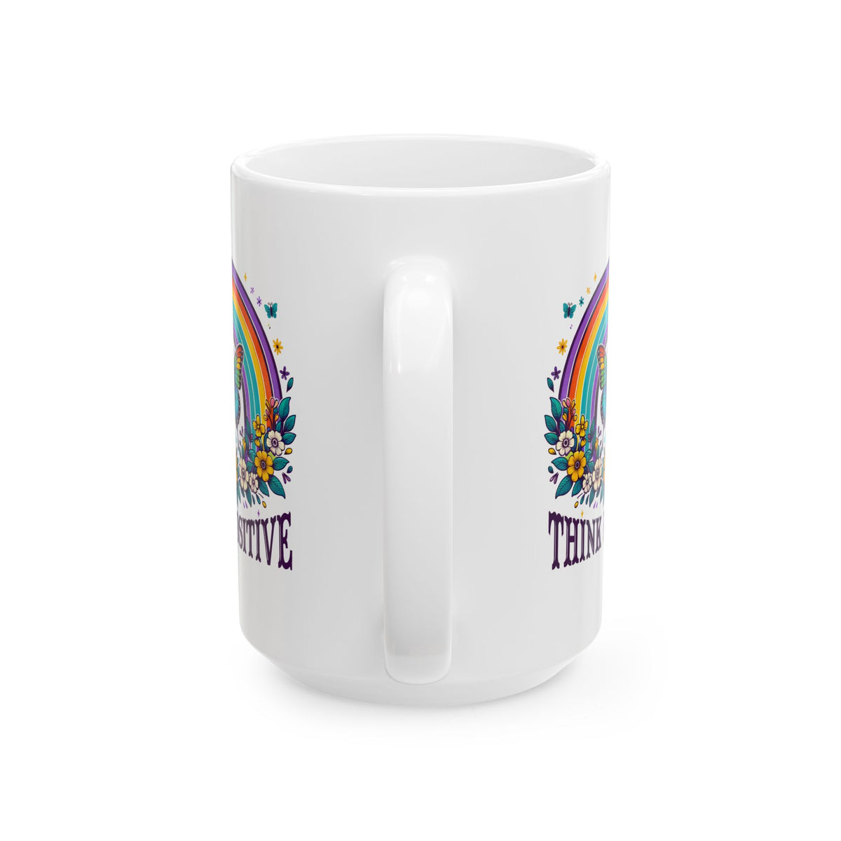 Wellness Mug - Think Positive Butterfly