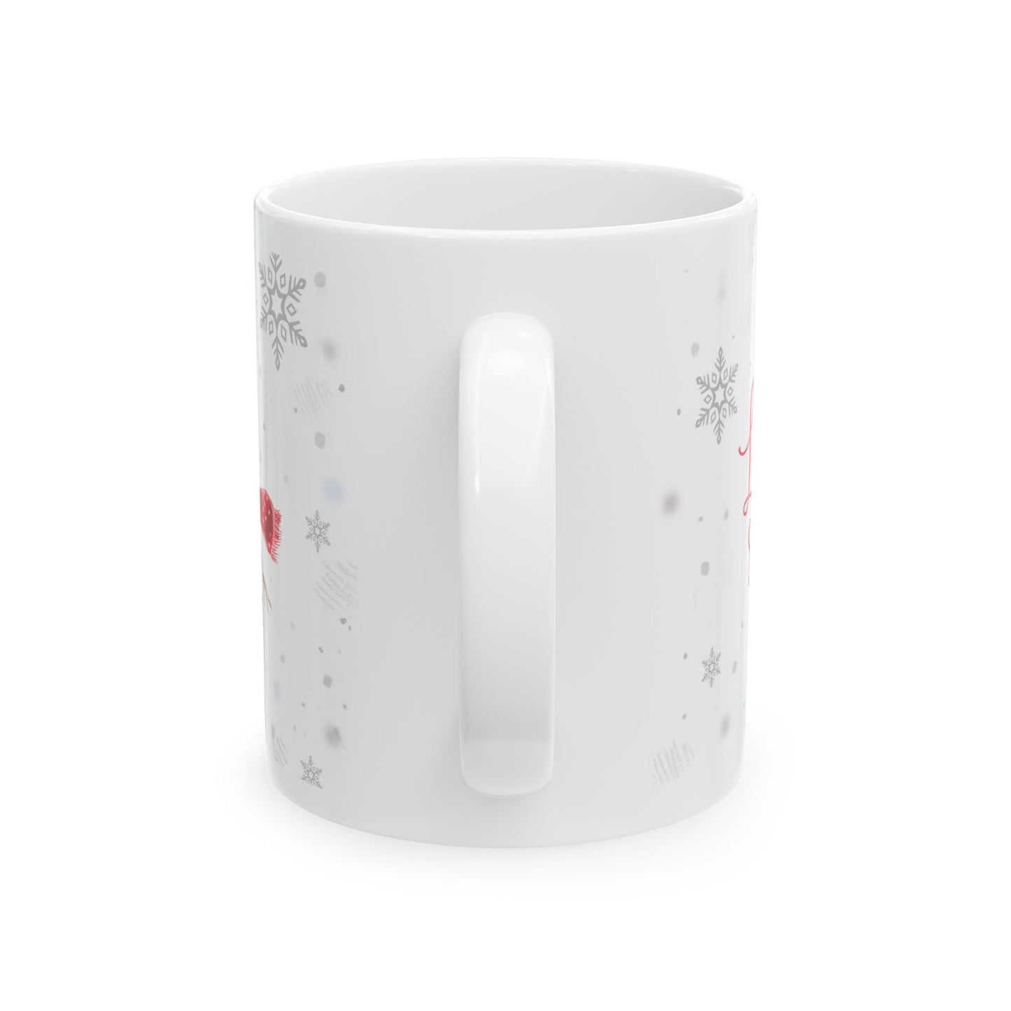 Christmas Mug - Let it Snow Red Text Snowman