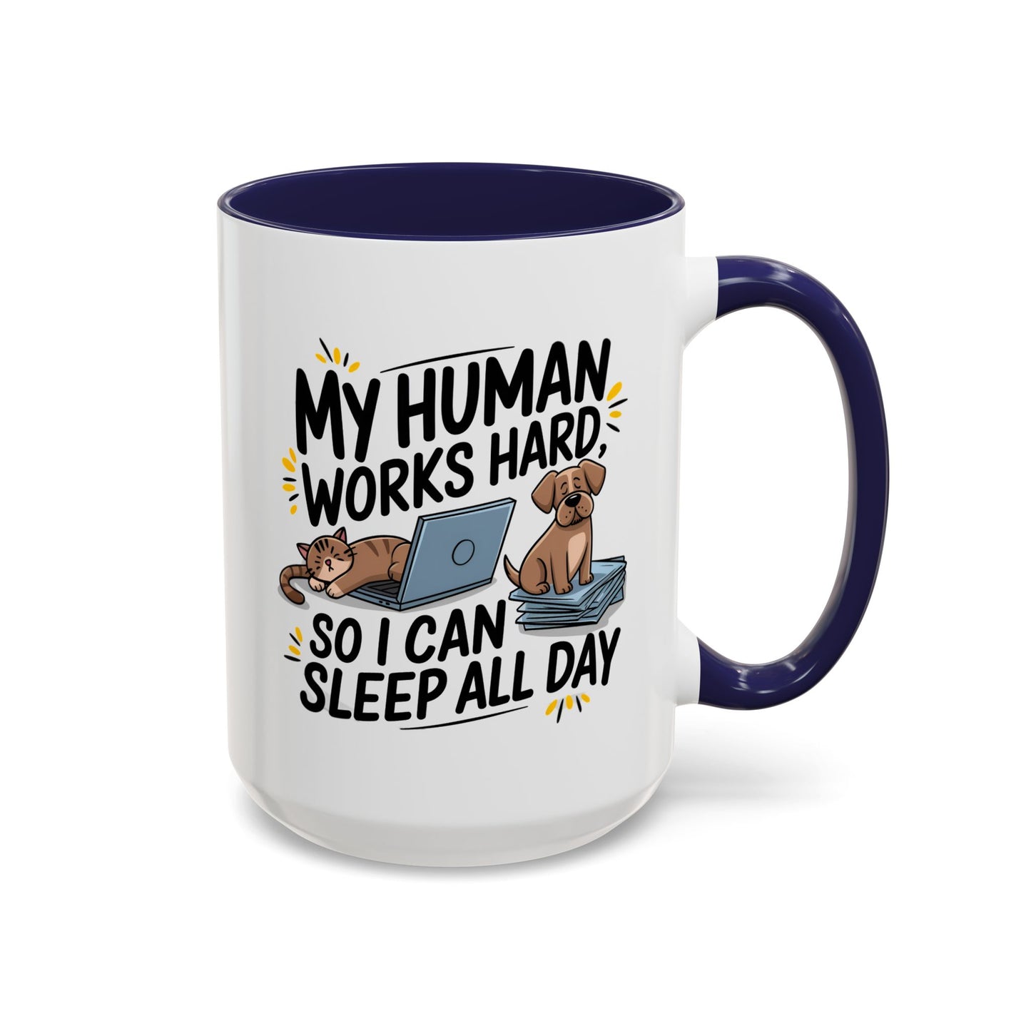 Animal Mug - My Human Works Hard
