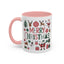 Christmas Mug - Merry Christmas Red White & Green Text Collage