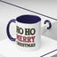 Christmas Mug - Ho Ho Ho Merry Christmas Red & Green Text 4