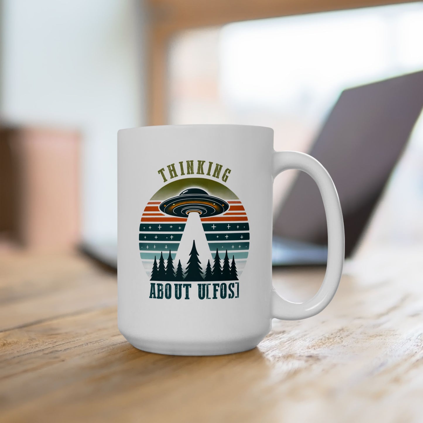 Alien Mug - Thinking About UFOS!