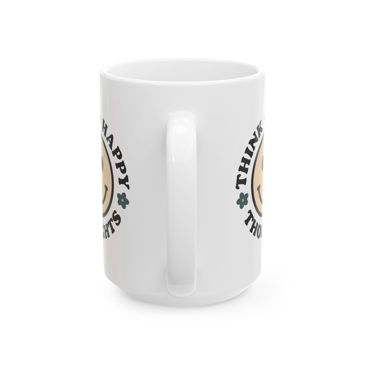 Wellness Mug - Think Happy Thoughts Smiley Face