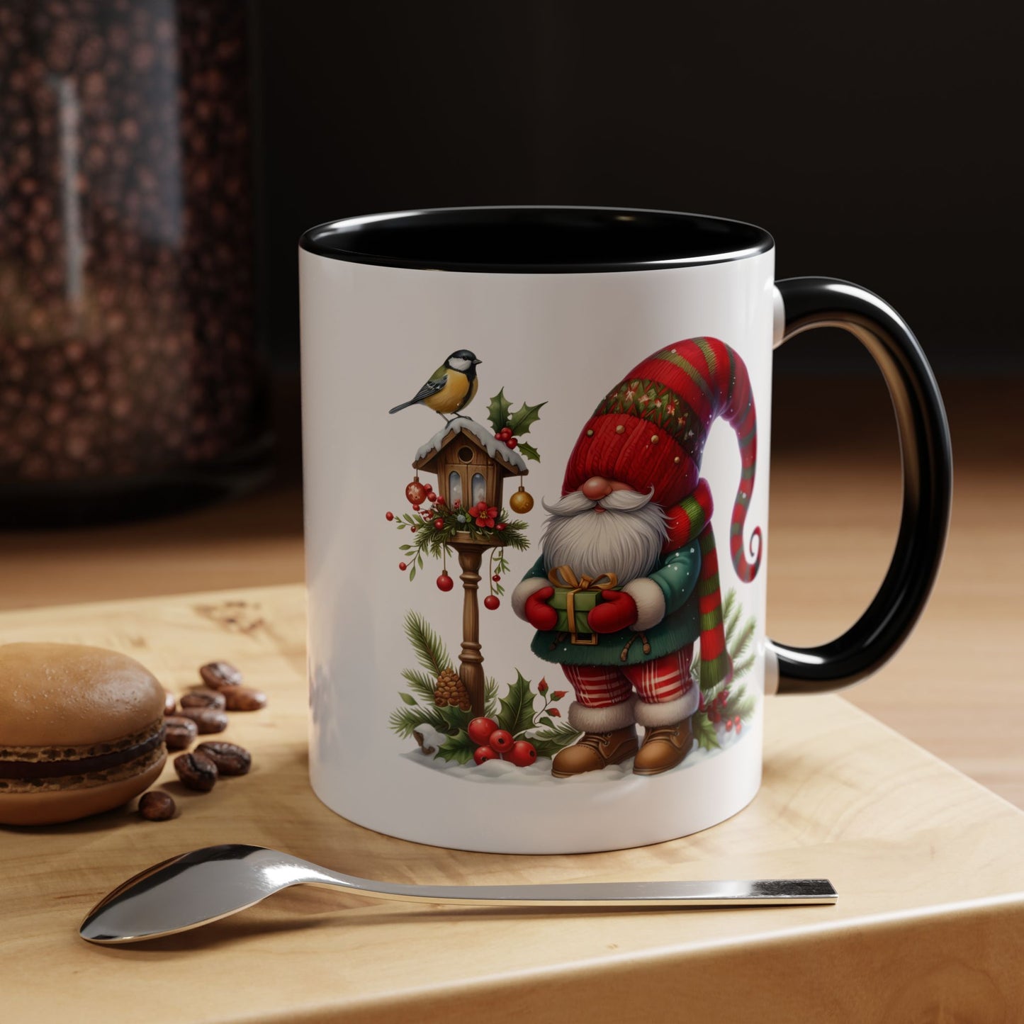 Christmas Mug - Gnome and Birdhouse