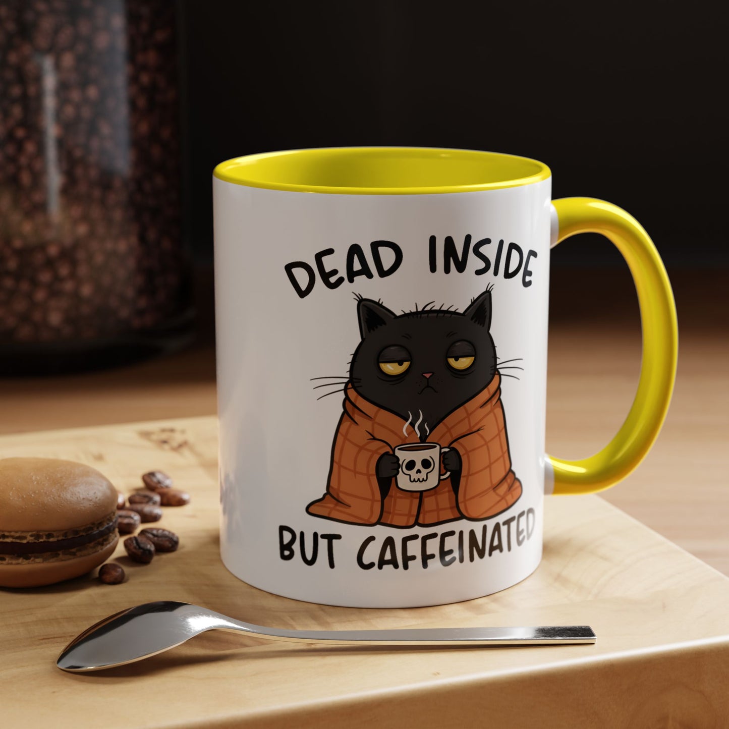 Animal Mug - Dead Inside But Caffeinated