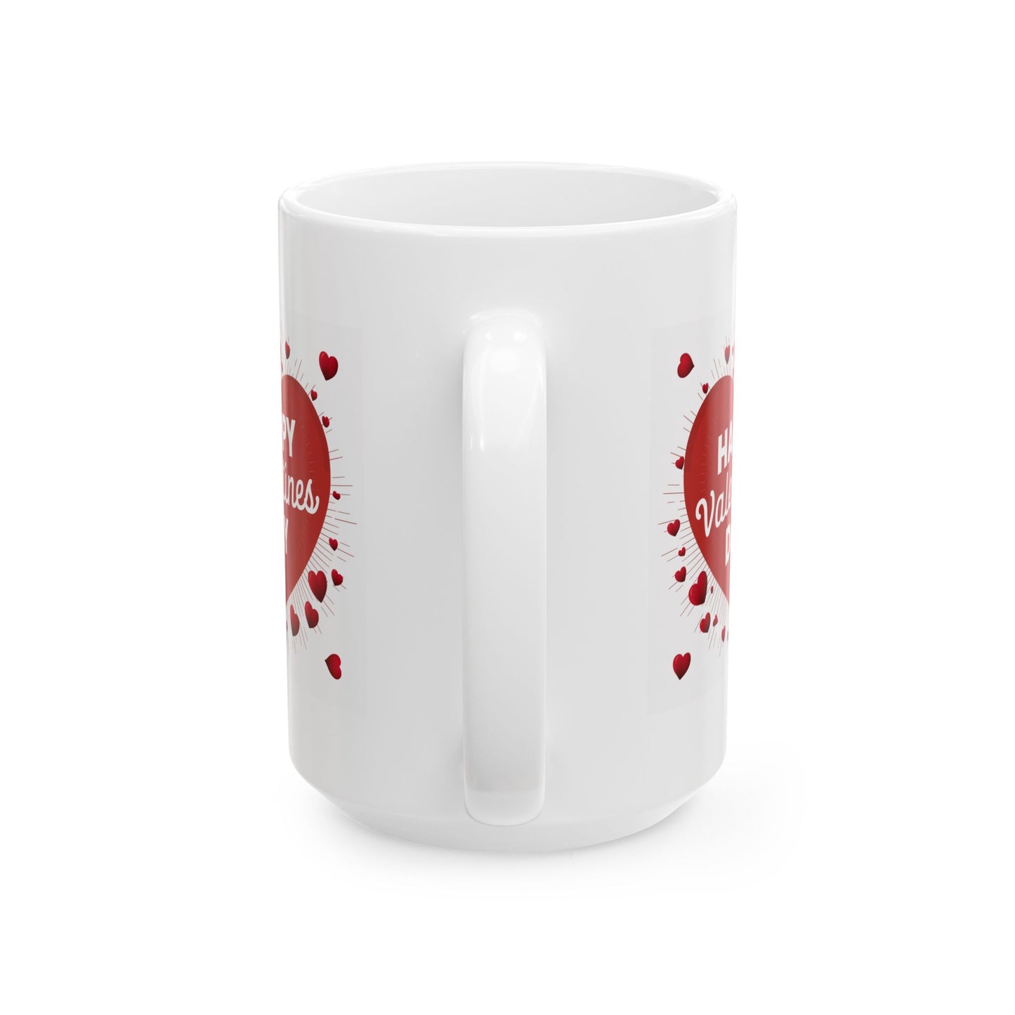 Valentine's Day Mug - Happy Red Hearts