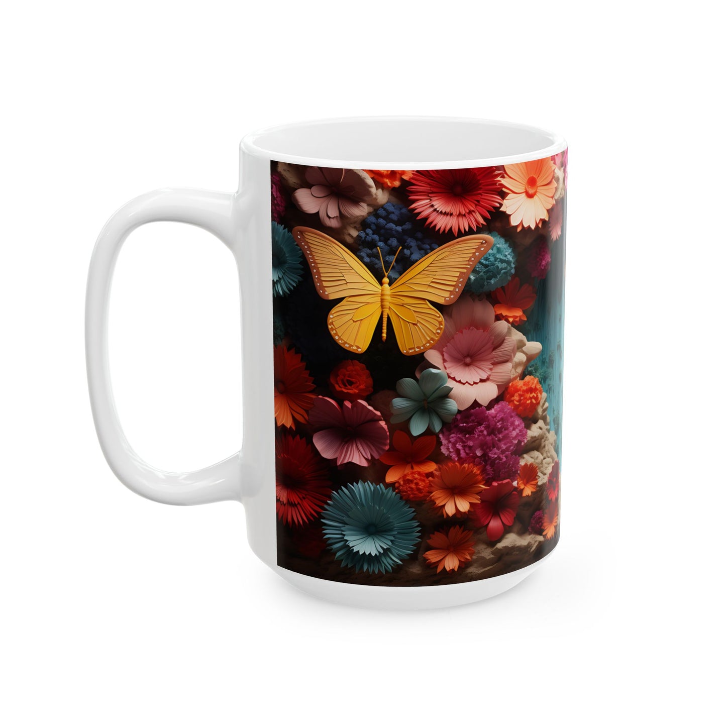 Artistic Mug - Colorful Butterflies 5