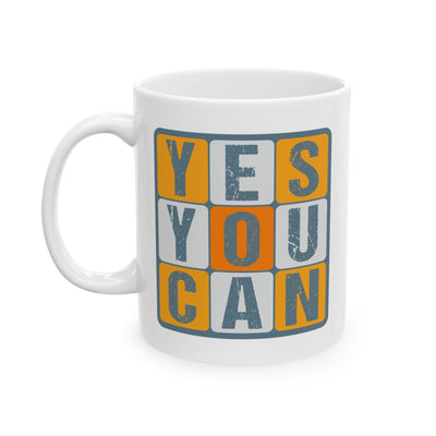 Motivation Mug - Yes You Can Squares