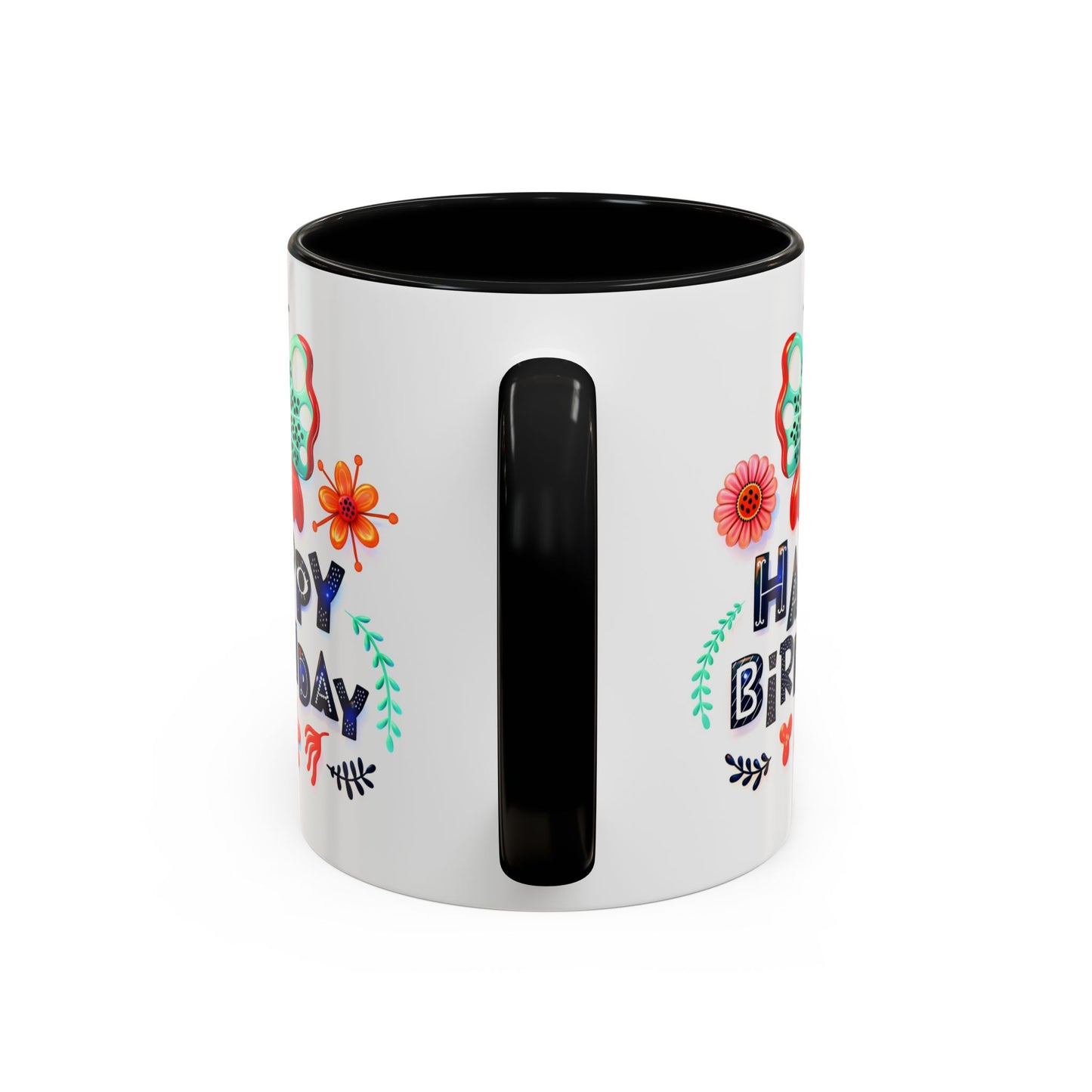 Birthday Mug - Butterfly Flowers