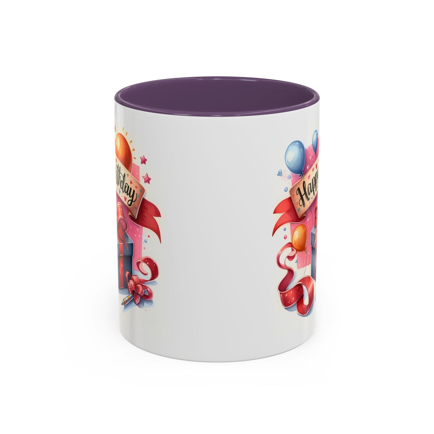 Birthday Mug - Present Pen Balloons