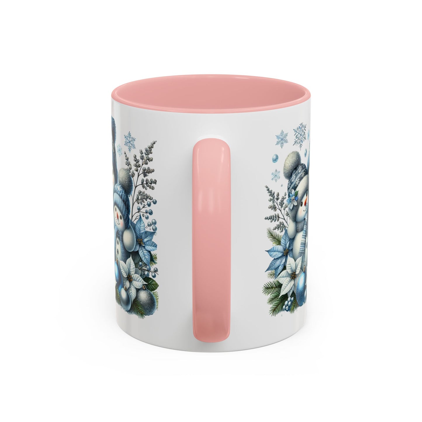Christmas Mug - Blue Snowman Family