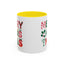 Christmas Mug - Merry Christmas Red Green & Gold Decorative Text