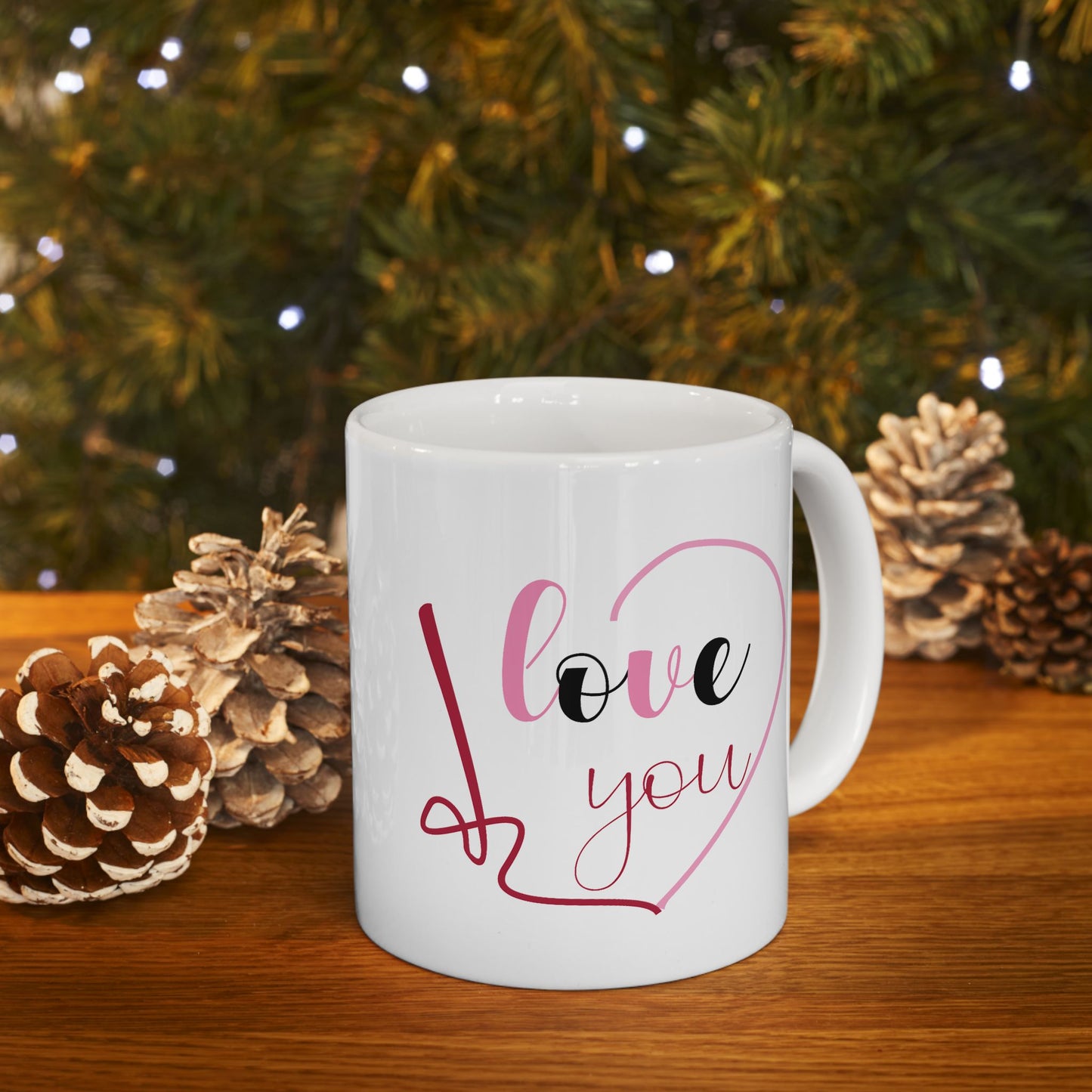 Valentine's Day Mug - I Love You Written