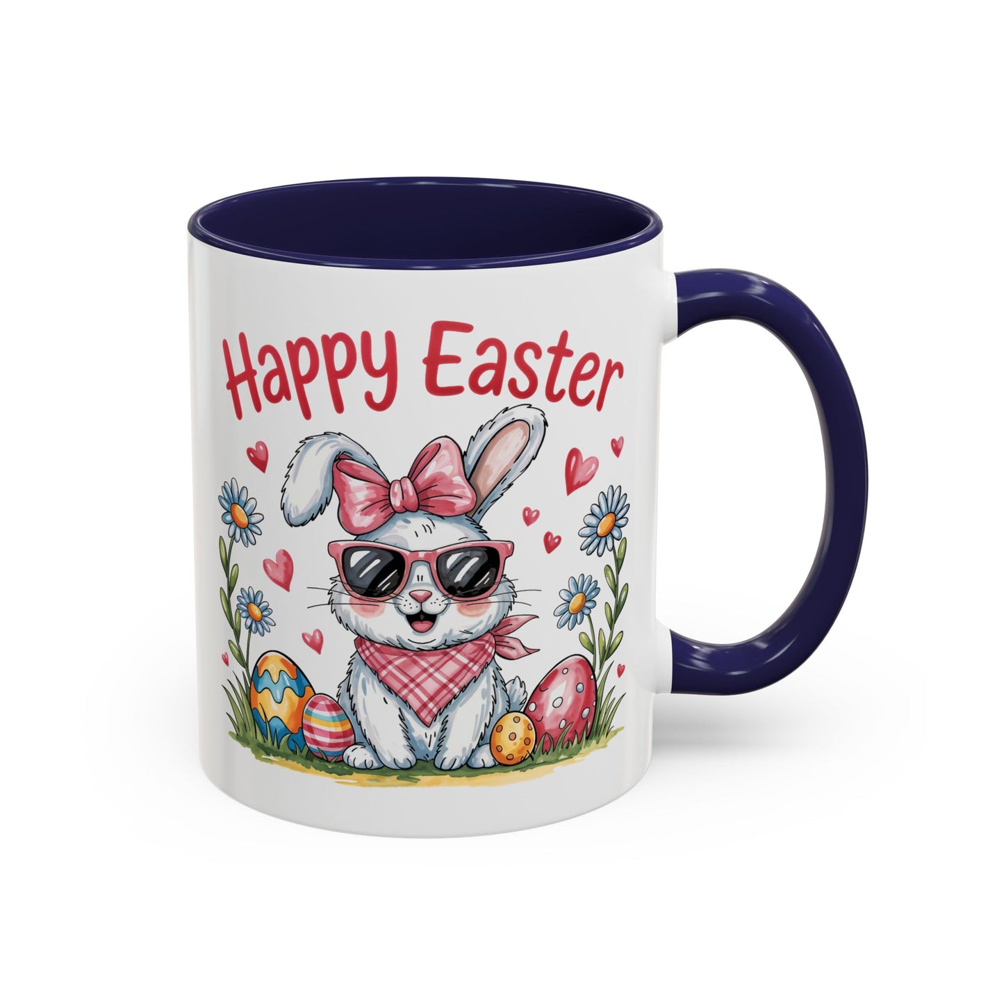 Easter Mug - Happy Easter Cool Bunny