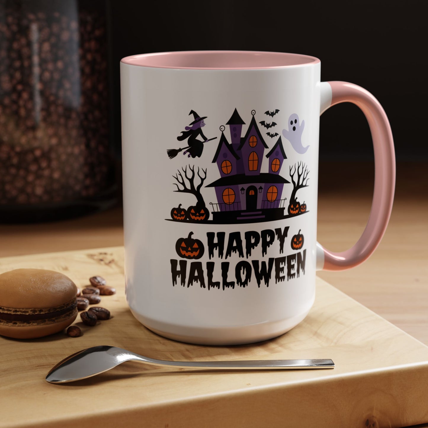 Halloween Mug - Happy Halloween Purple House