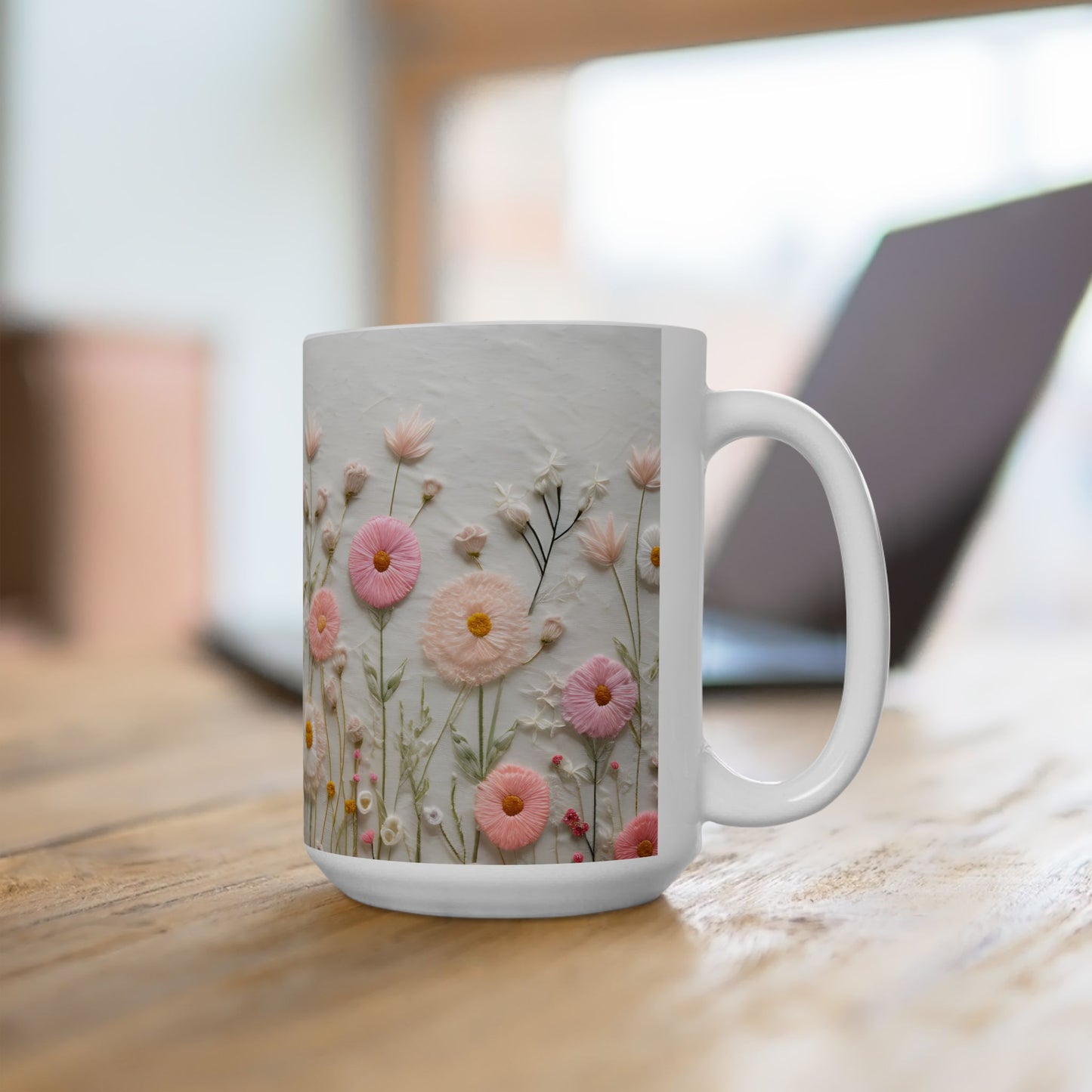Artistic Mug - Felted Flowers 5