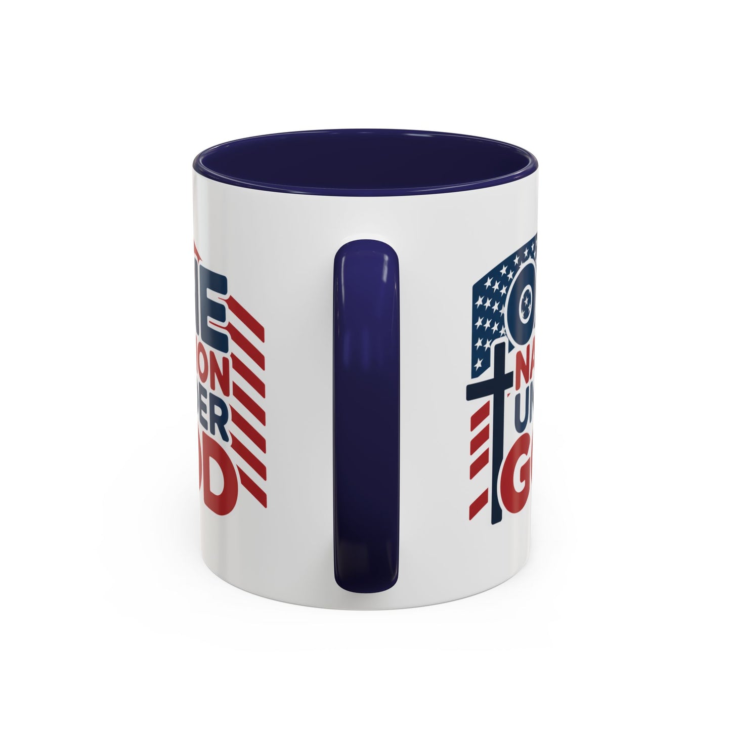 Religious Mug - One Nation Flag Cross