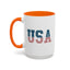 4th of July Mug - USA American Flag