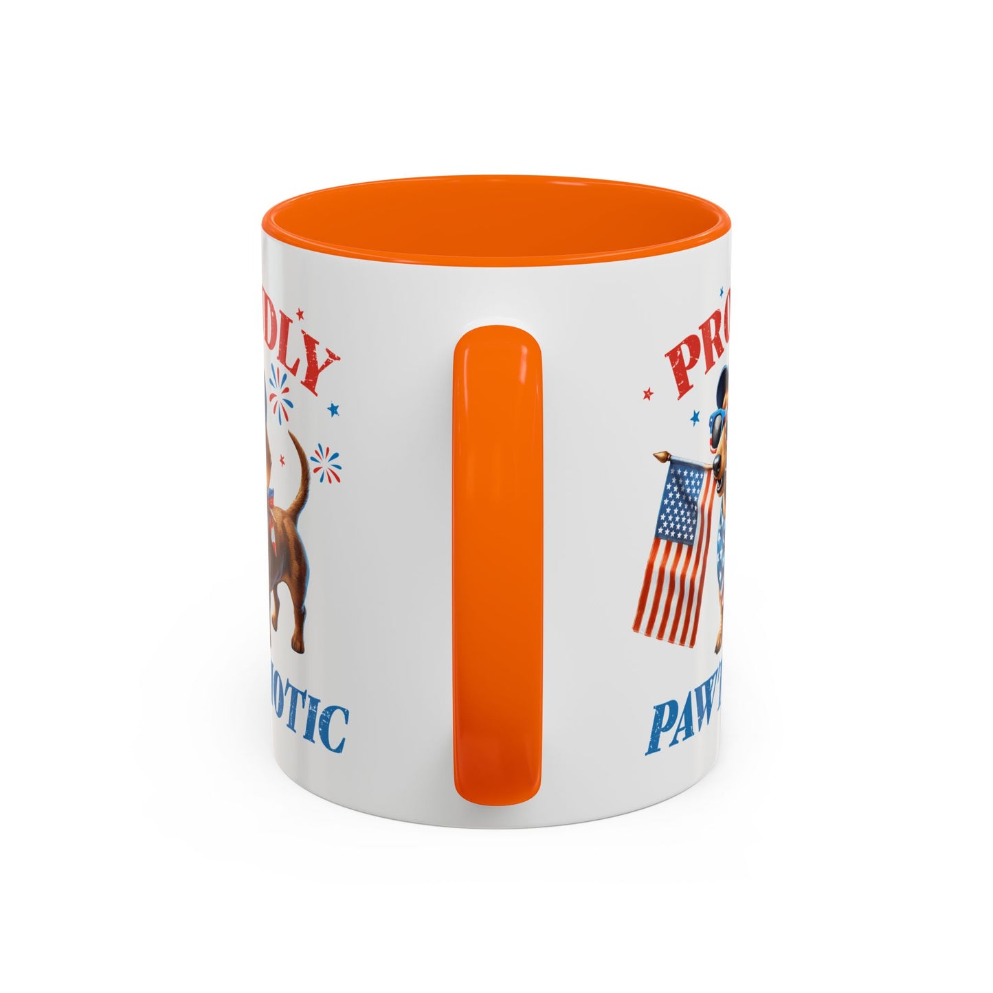 4th of July Mug - Proudly Pawtriotic Dog