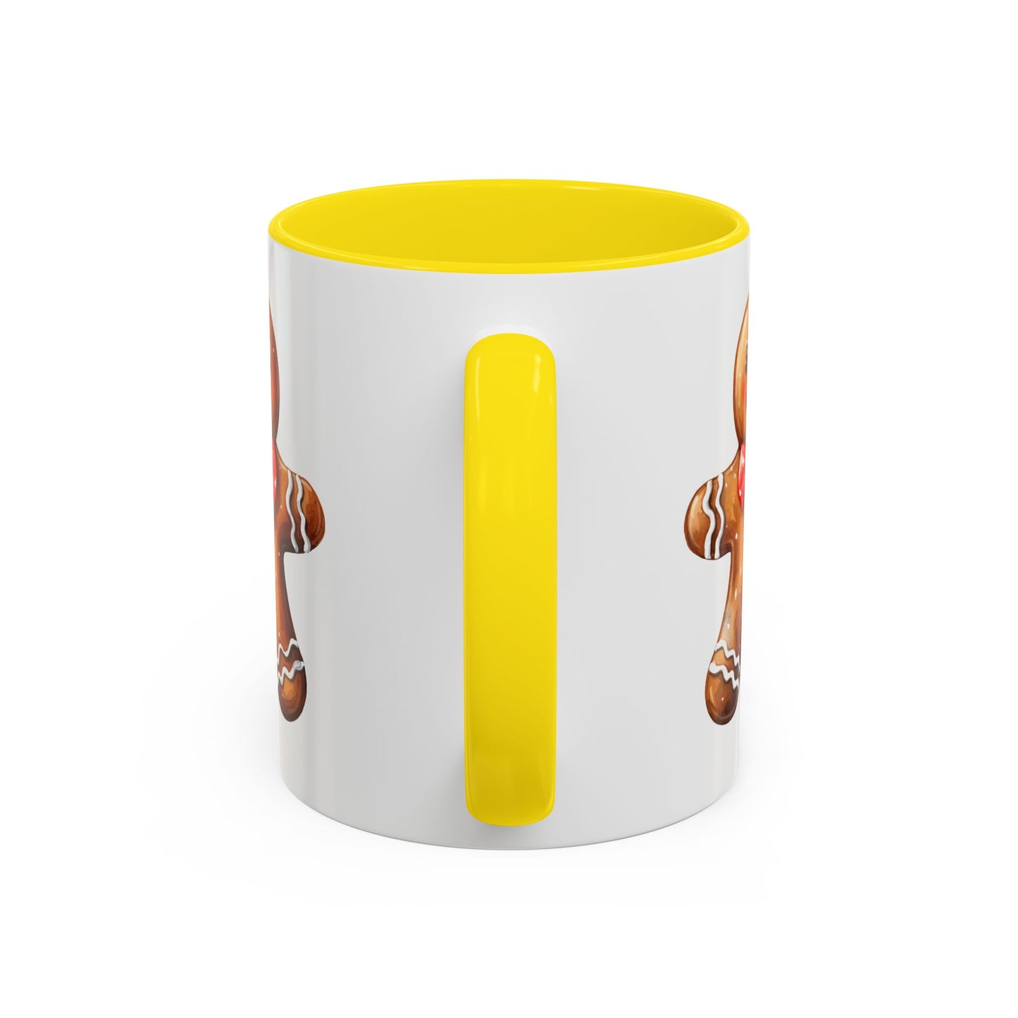 Christmas Mug - Gingerbread Man Red Bow