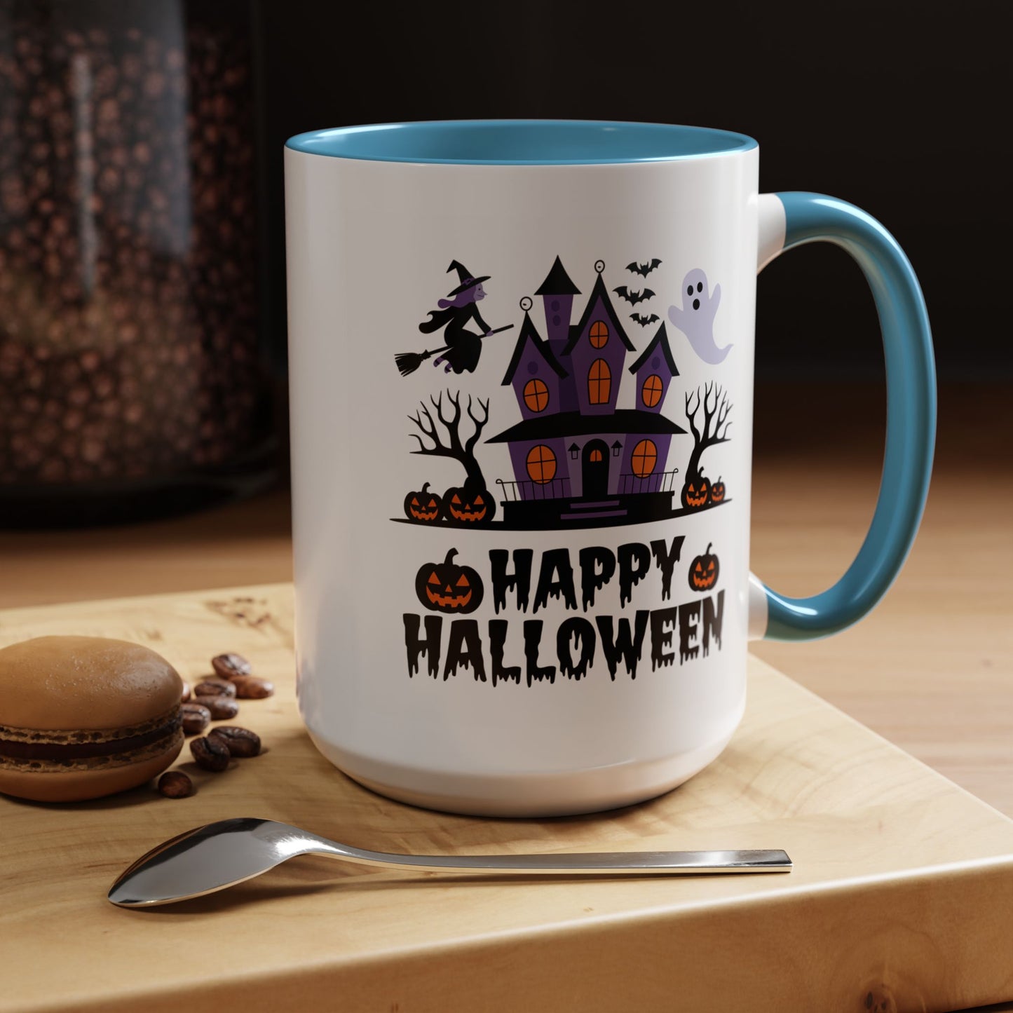 Halloween Mug - Happy Halloween Purple House