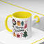 Christmas Mug - Merry Christmas Green Text Presents Tree Candy Cane