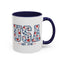 4th of July Mug - USA EST 1776 Floral