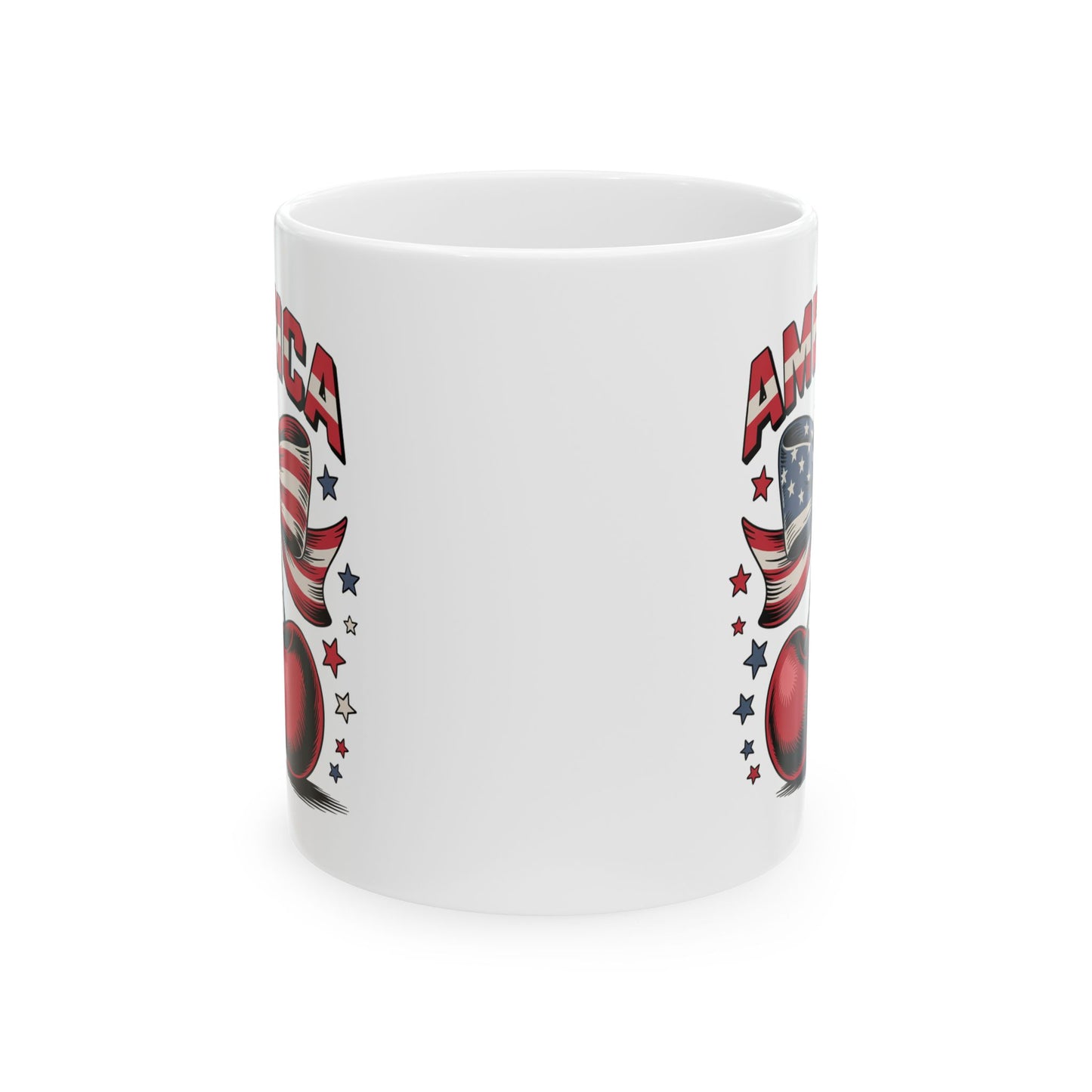 4th of July Mug - America Cherry Bow