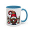 Christmas Mug - Gnome with Christmas Wreath