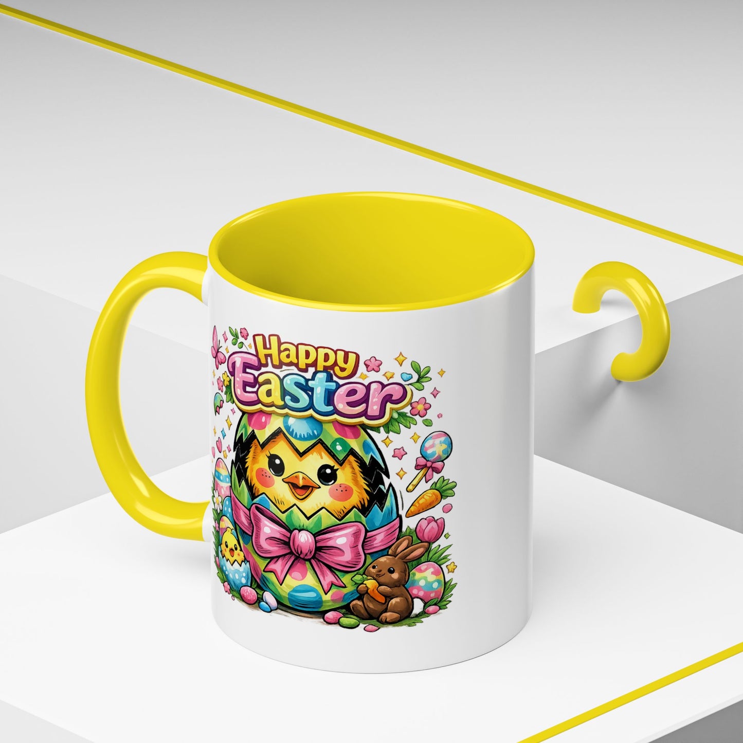 Easter Mug - Happy Easter Chics & Bunny