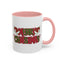 Christmas Mug - Merry Christmas Red & Green Text Hats Candy Canes