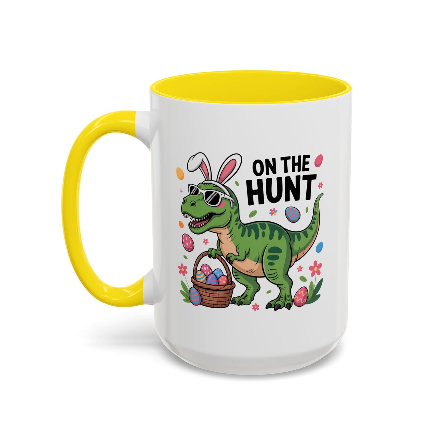 Easter Mug - On The Hunt Dinosaur