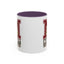Christmas Mug - Merry Christmas White Green & Red College Text